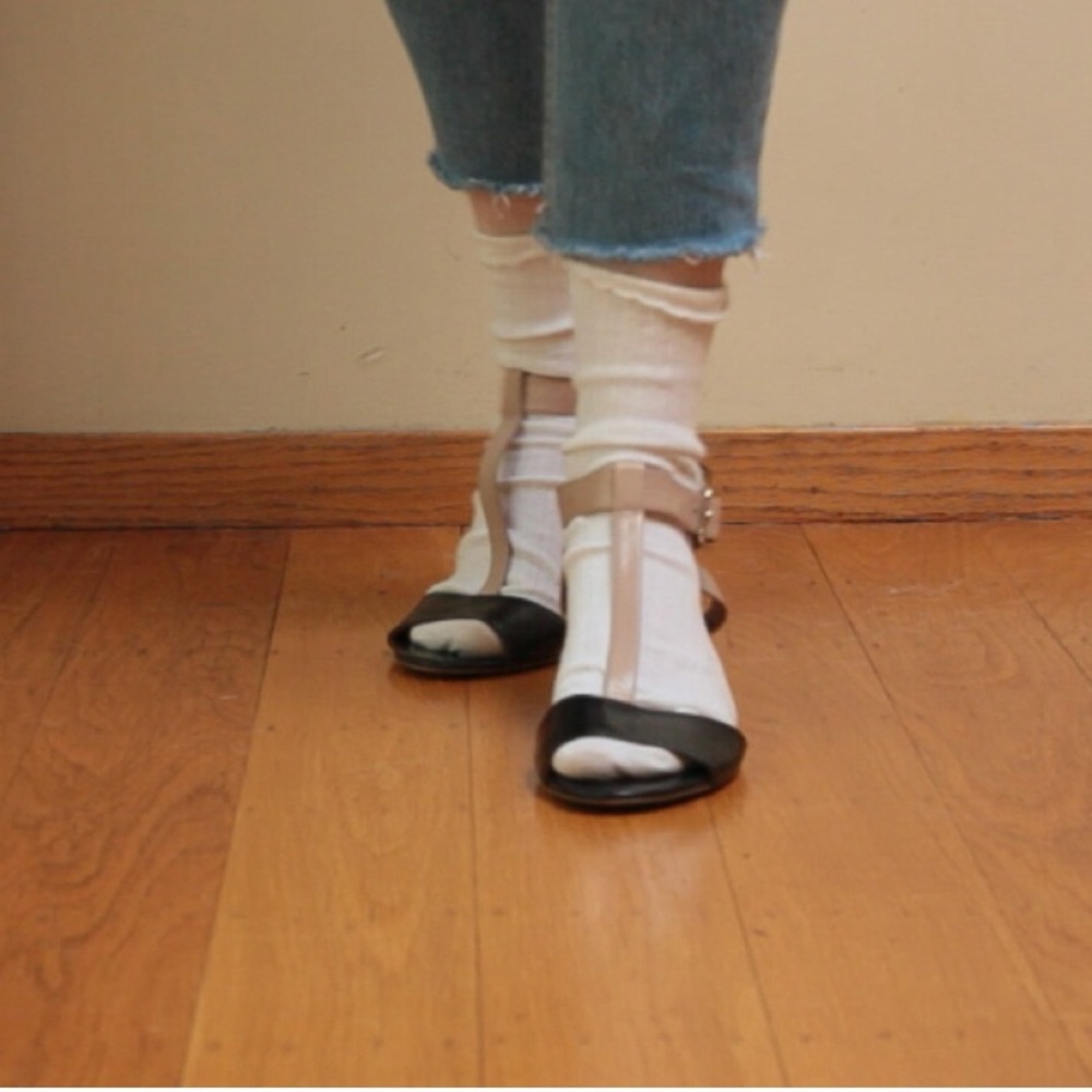 NineWest T-Strap Wedge Sandals